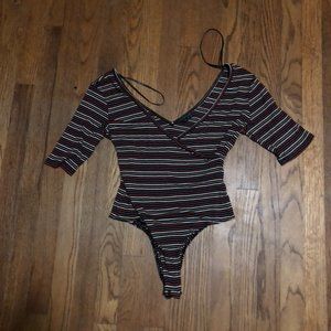 Volcom Women's Striped Body Suit, Sz S